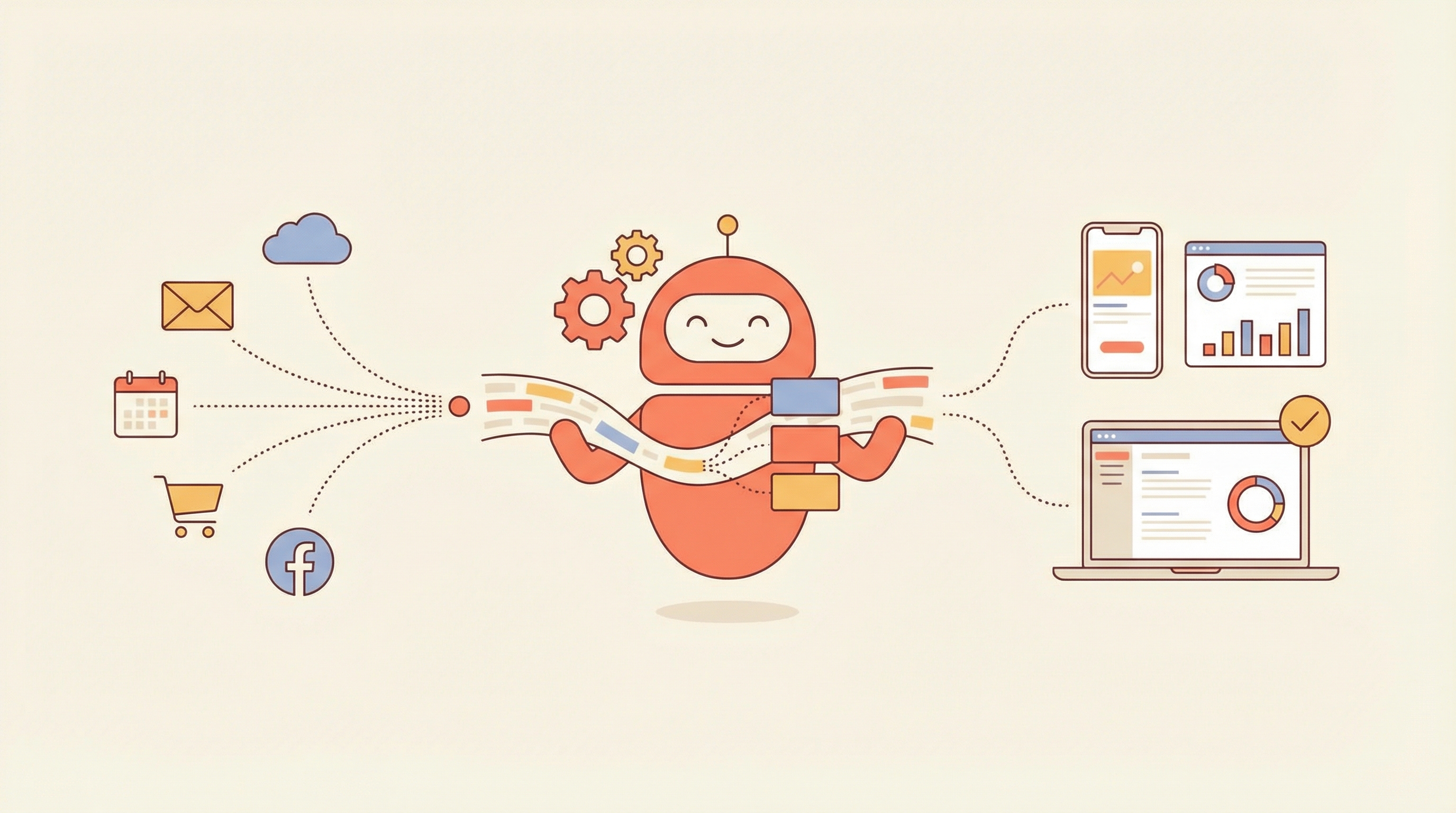 AI agent connecting your business tools to deliver clear insights